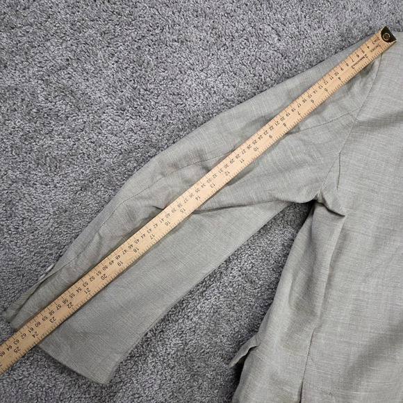 Robert Talbott Carmel Blazer 44R Men's Tan Wool Silk Linen Sport Coat Canada - Picture 16 of 16